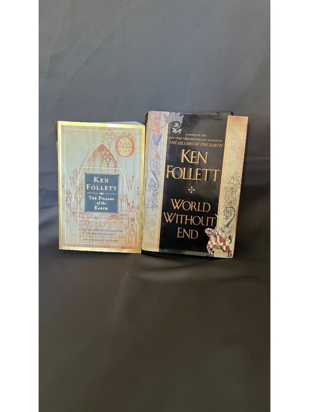 Ken Folletts "The Pillars Of The Earth" & "World Without End" Hardcover Set Hist